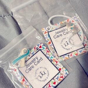 Cervical Cancer Awareness Pin + Bracelet